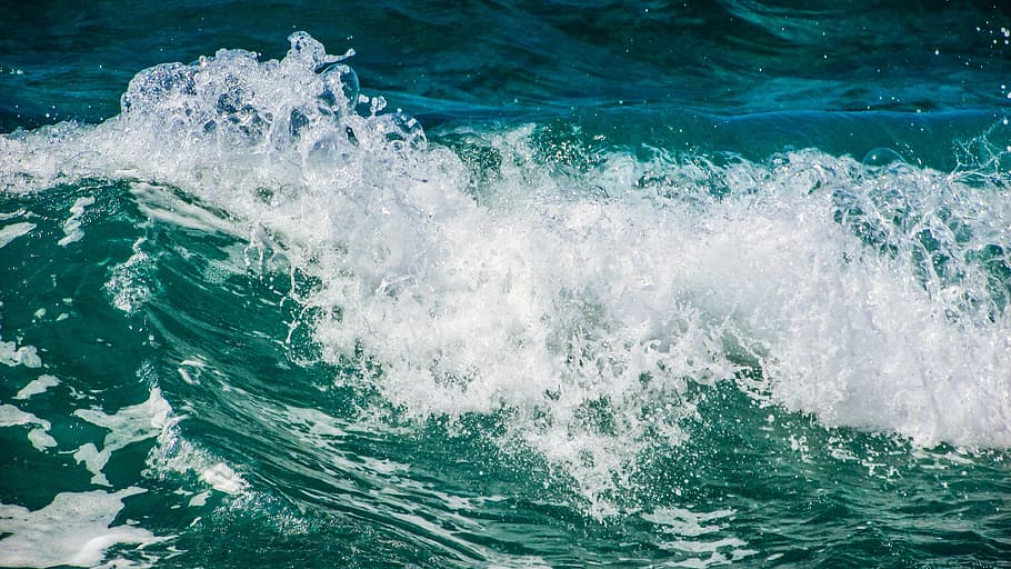 Wave, Bubbles, Foam, Spray, Energy, water, splash, liquid, sea HD wallpaper