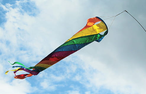 Wind Sock, Colorful, windspiel, children, turn, pinwheel, airy HD wallpaper