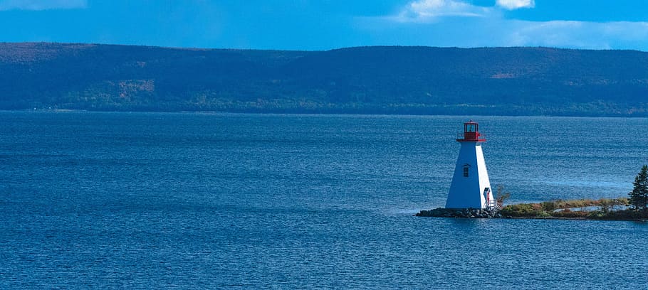 Light House, Canada, Glow, sea, water, horizon over water, no people HD wallpaper