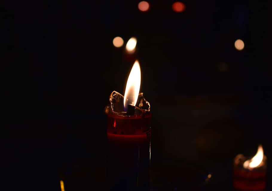 candle, flame, fire, light, candlelight, dark, symbol, peace HD wallpaper