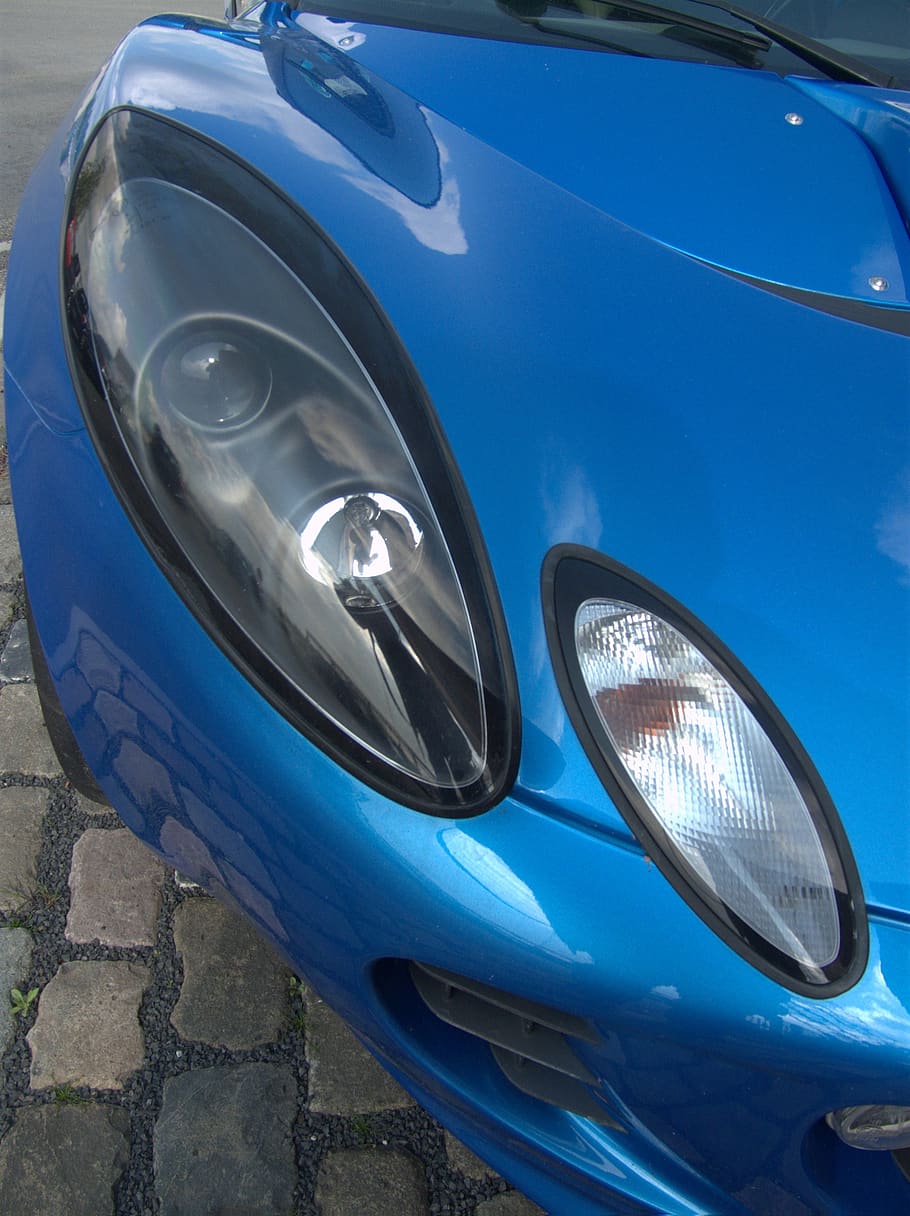 spotlight, auto, car headlights, blue, automotive, mode of transportation HD wallpaper