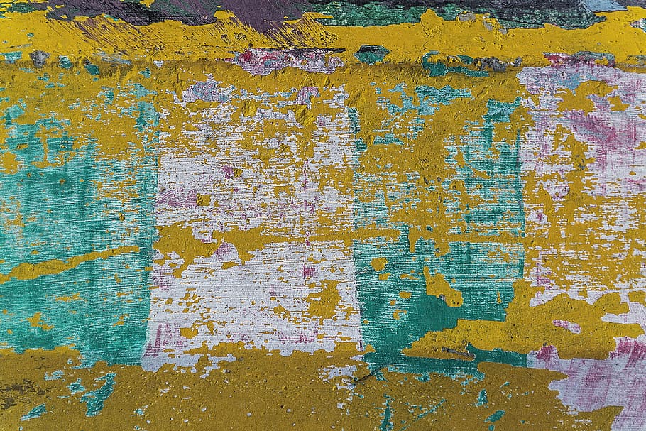 yellow, white, and pink abstract painting, background, texture, HD wallpaper