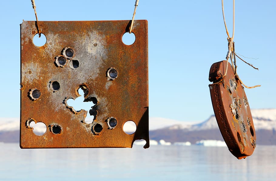 Shooting, Target, Sniping, Flange, Iron, rust, wood - Material HD wallpaper