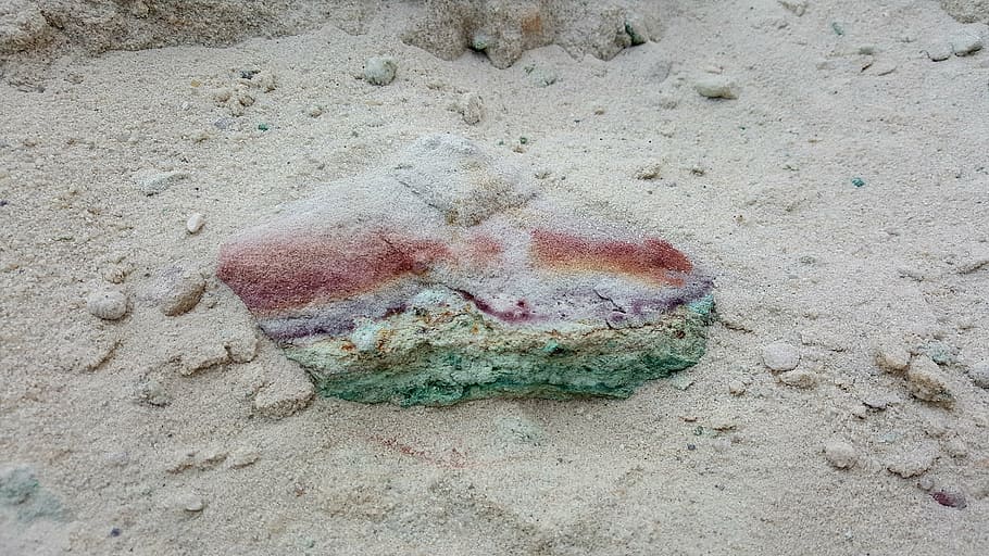 stone, multi coloured, color, copper, metal, ore, sand, yellow HD wallpaper