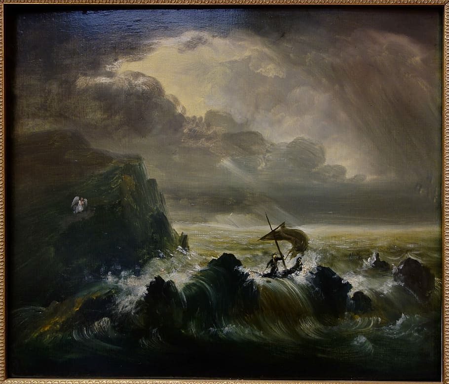 the voyage of life, thomas cole, painting, museum, oil, art
