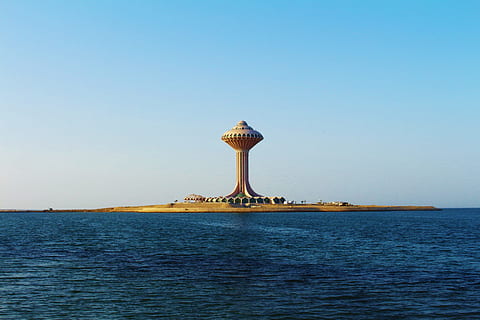 Khobar, Tower, Icon, City, Beach, Water, sea, modern, building HD wallpaper
