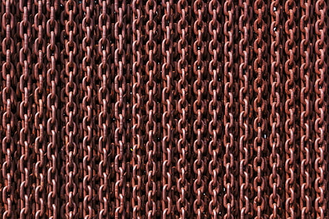 brown chains, rusty, links, iron, metal, texture, backgrounds HD wallpaper