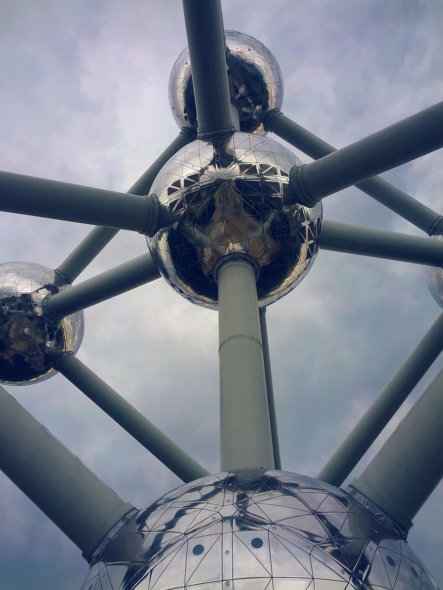 atomium, brussels, benelux, architecture, travel, tourist, europa HD wallpaper
