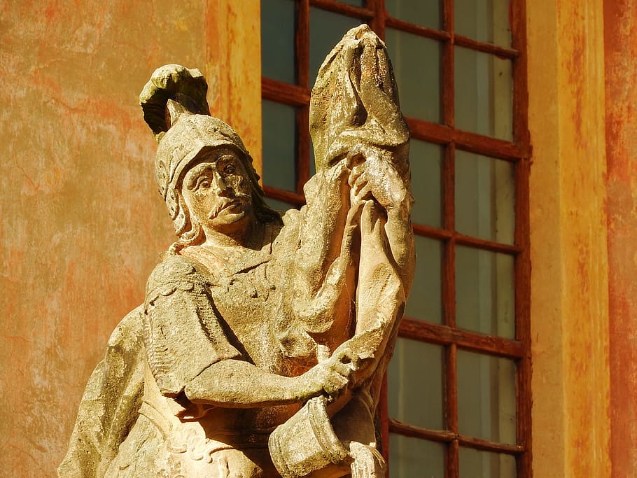 Statue, Stone, Knight, Monument, historical, sculpture, ancient HD wallpaper
