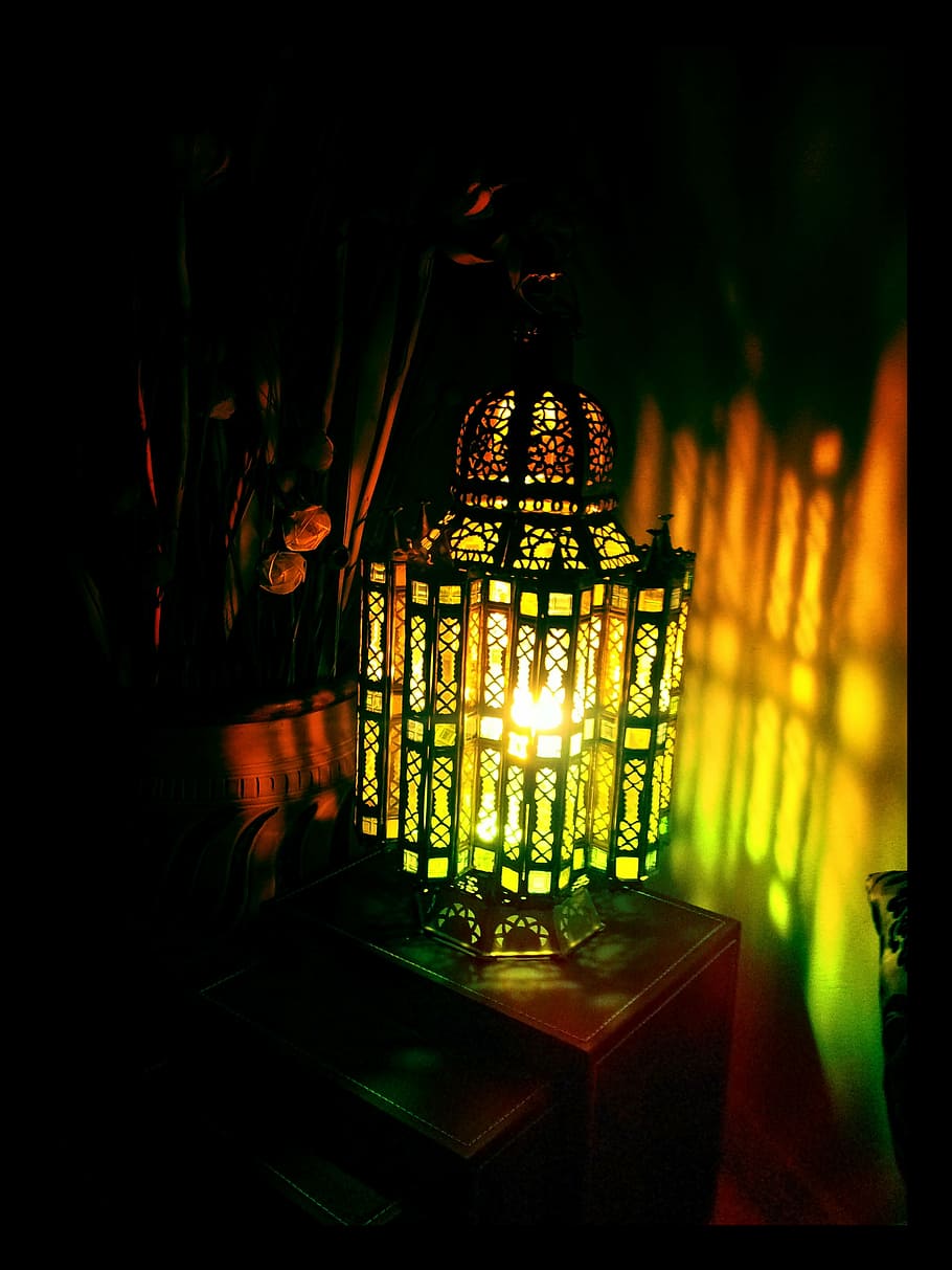 lamp, crafts, morocco, light, darkness, illuminated, lighting equipment HD wallpaper
