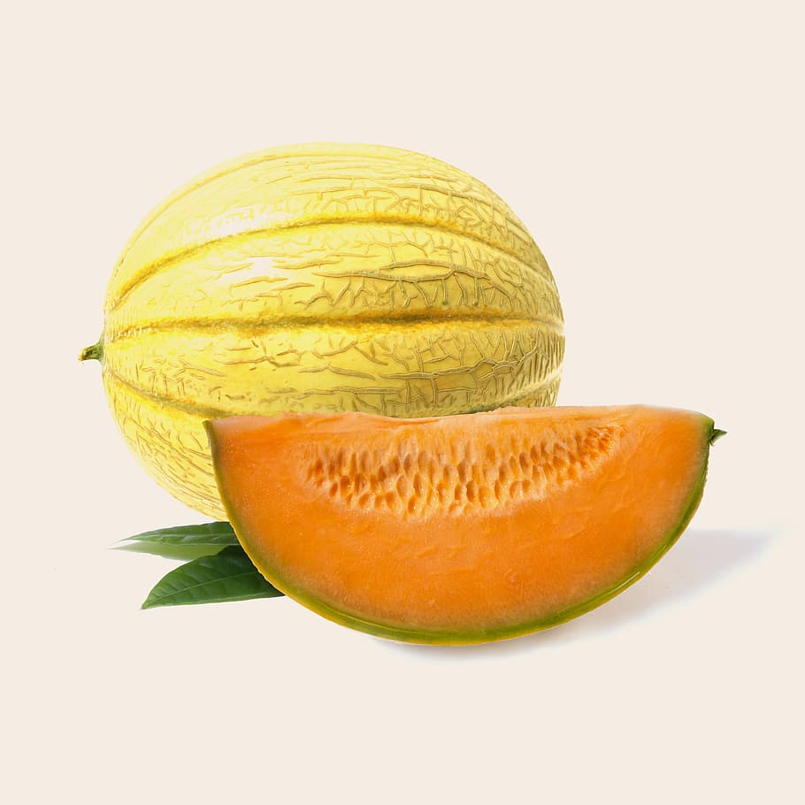 sliced melon fruit digital wallpaper, Health, food, ripe, freshness HD wallpaper