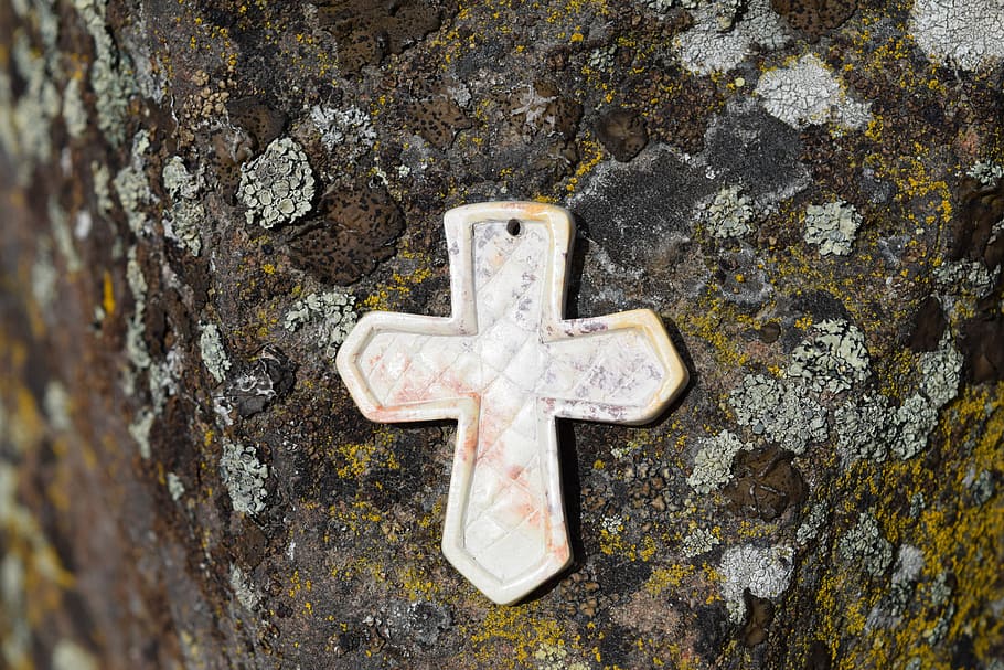 Rocks, Cross, Religion, no people, full frame, day, close-up HD wallpaper