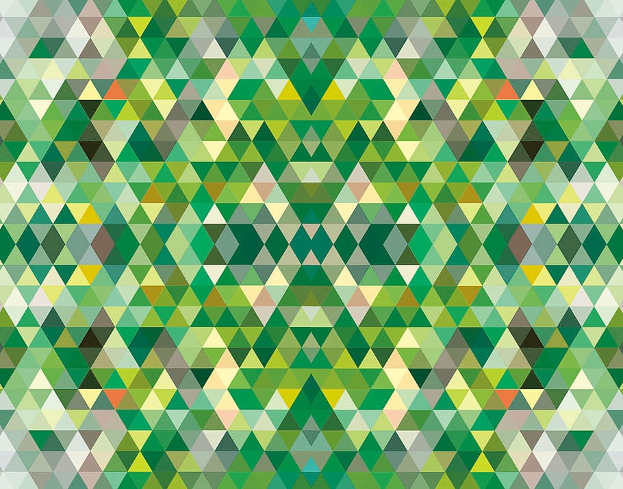 green, white, and black optical illusion wallpaper, forest HD wallpaper
