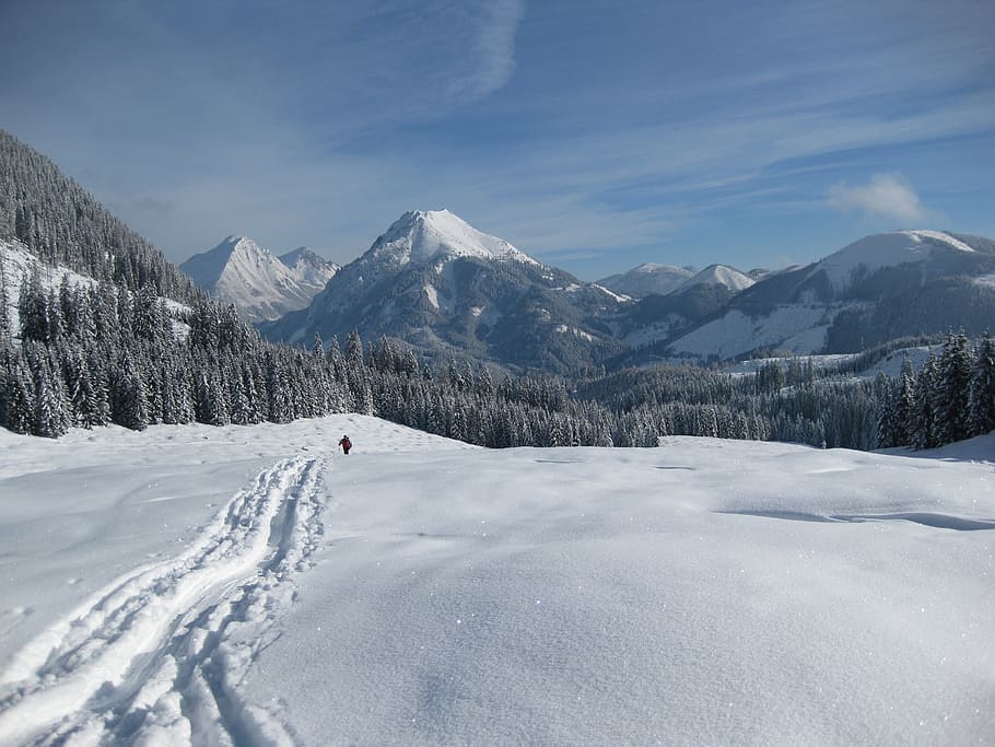 snow, mountain, winter, wintry, go tours, cold temperature HD wallpaper