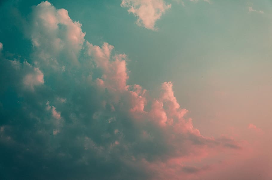 white clouds and blue sky, cloud formation during daytime, cloudscape HD wallpaper