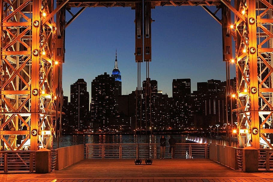 skyline, river, gate, building, architecture, new, york, city HD wallpaper