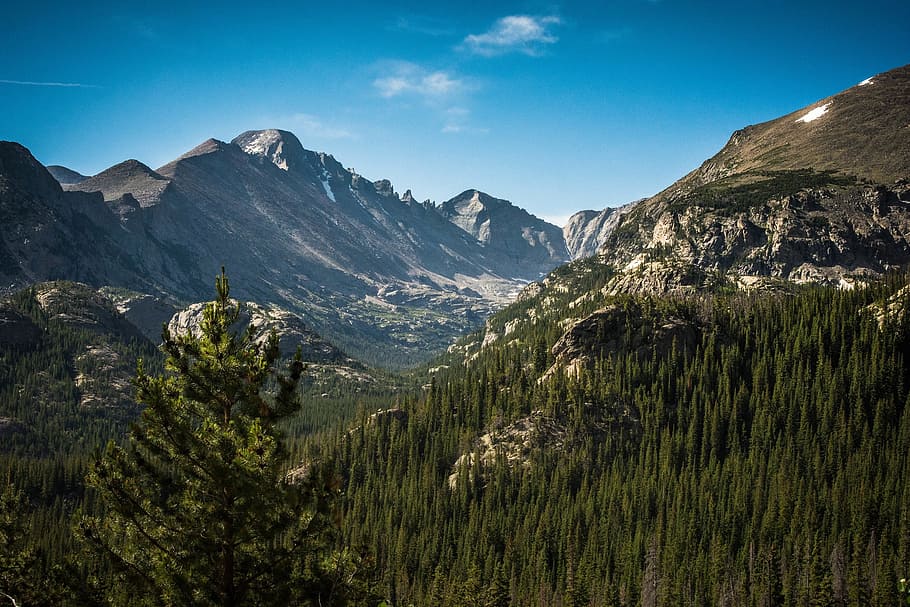 nature, landscape, mountains, valleys, trees, lush, vegetation HD wallpaper