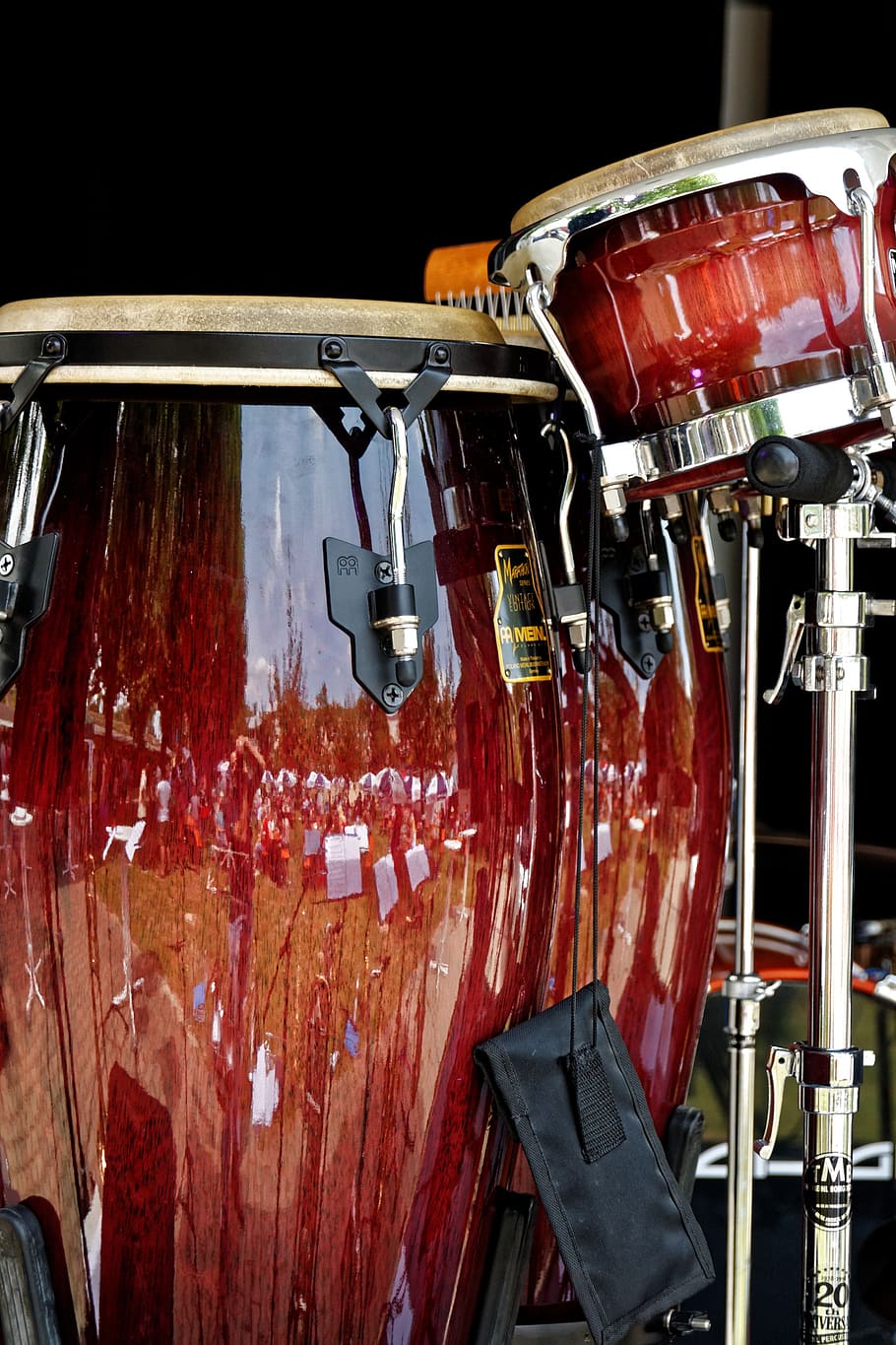 bongos, drums, instrument, musical instrument, detail, close up, HD wallpaper