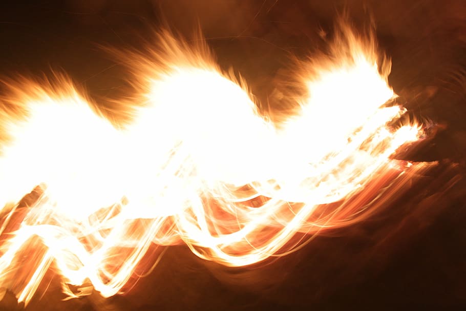 random, flames, campfire, night, combustible, torches, burn HD wallpaper
