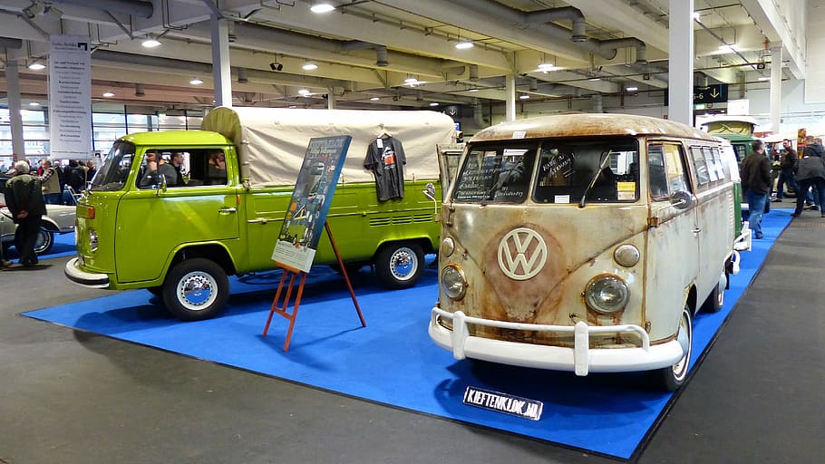 Fair, Exhibition, Oldtimer, Vw, Bulli, vw bulli, auto, historically HD wallpaper