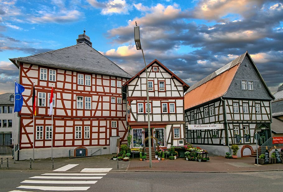 Usingen, Taunus, Hesse, Germany, old town, old building, places of interest HD wallpaper