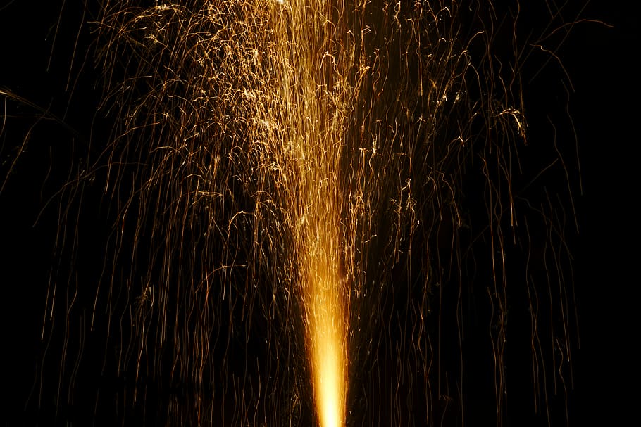fireworks fountain, crackers, celebration, festival, indian, light, HD wallpaper