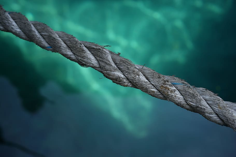 Worn Out, selective focus photography of gray rope, fiber, string HD wallpaper