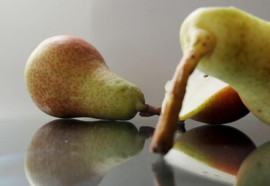 pear, fruit, bio, late summer, green yellow, delicious, ripe HD wallpaper