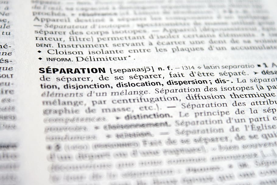 separation, break, disunity, dictionary, definition, text, selective focus HD wallpaper