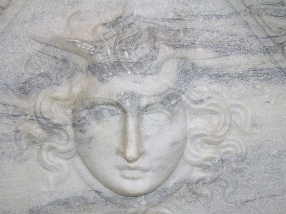 face, relief, marble, ancient, grave, reliquary, art and craft HD wallpaper