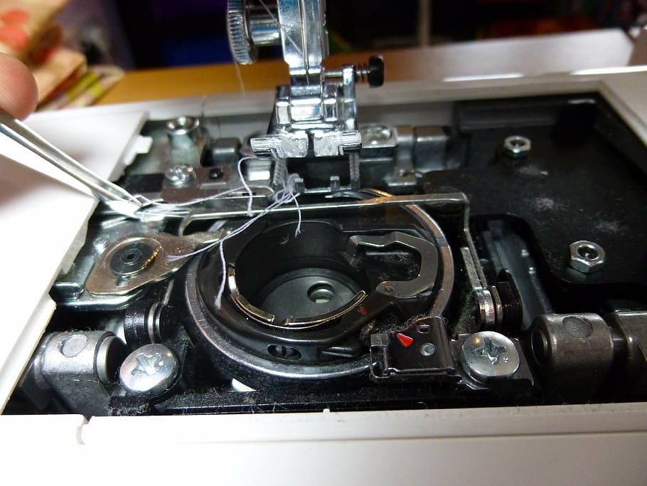 sewing, sewing machine, textile, craft, equipment, close-up HD wallpaper