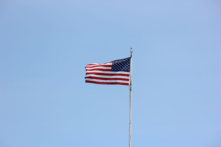 flag, waving, american, patriotic, american flag waving, patriotism HD wallpaper