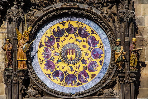 prague, clock, astronomical clock, old town, czech republic HD wallpaper