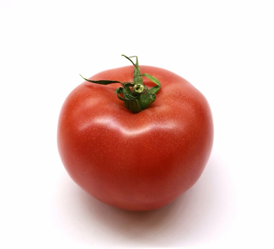 red tomato fruit, a vegetable, eating, food, vegetables, food and drink HD wallpaper