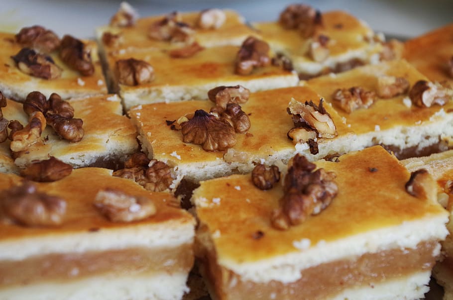 cakes, nuts, desserts, walnut, the sweetness of, food and drink HD wallpaper