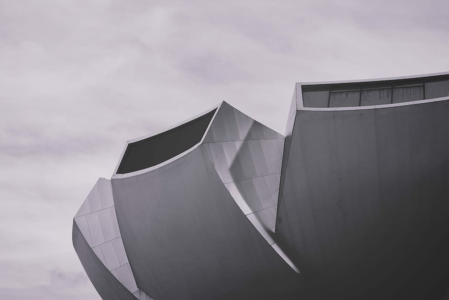 grey and white architectural building under daytime sky ], untitled HD wallpaper
