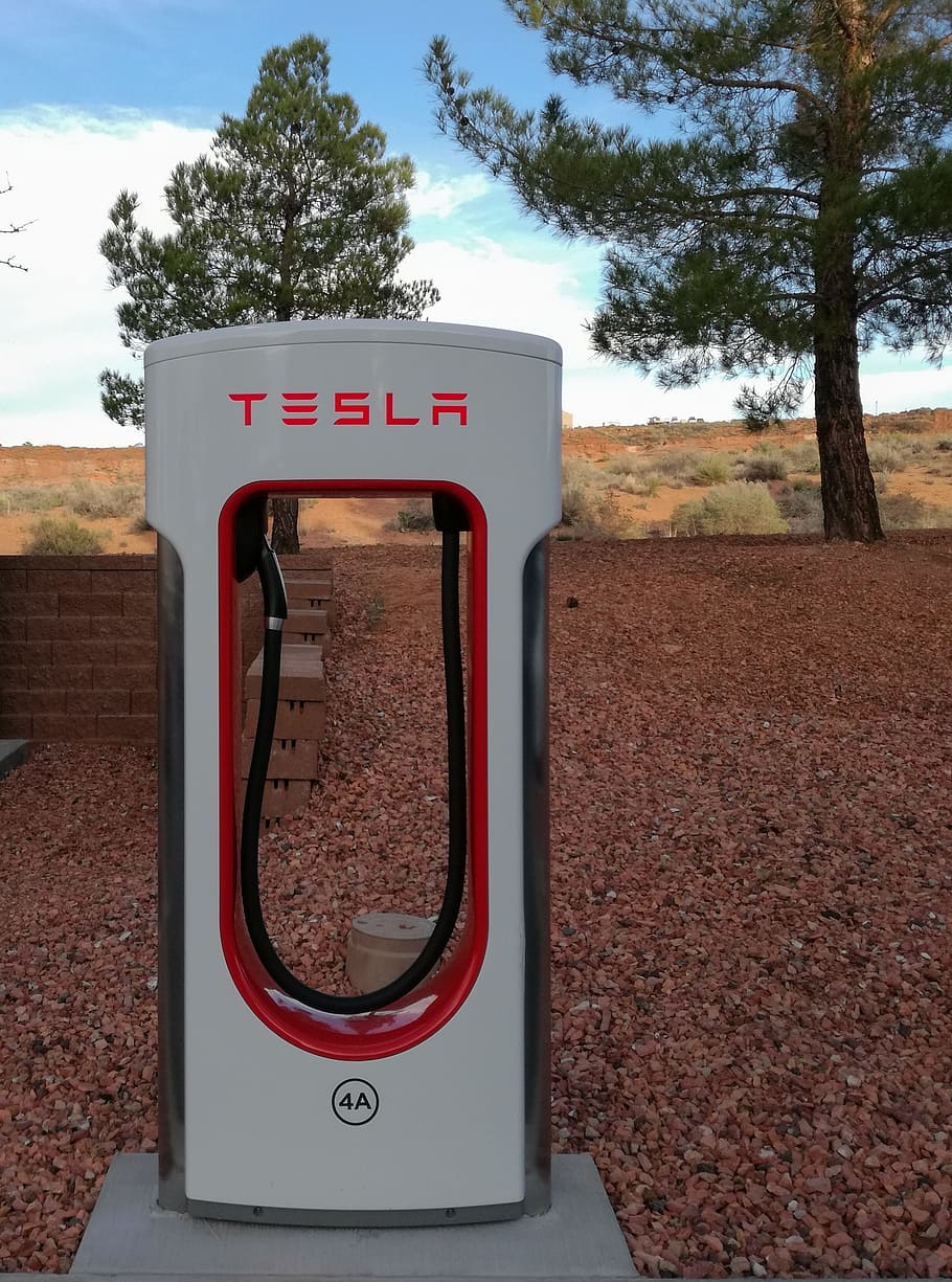 tesla, electric car, e mobility, e car, electricity, e-gas station HD wallpaper