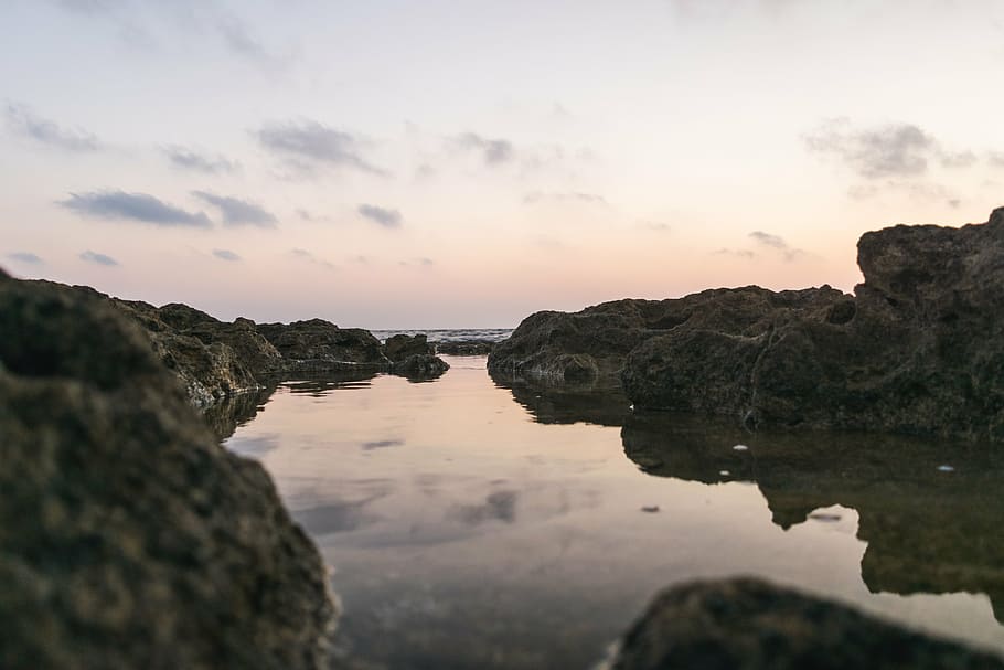 beach, close-up, coast, landscape, ocean, outdoors, reflection HD wallpaper