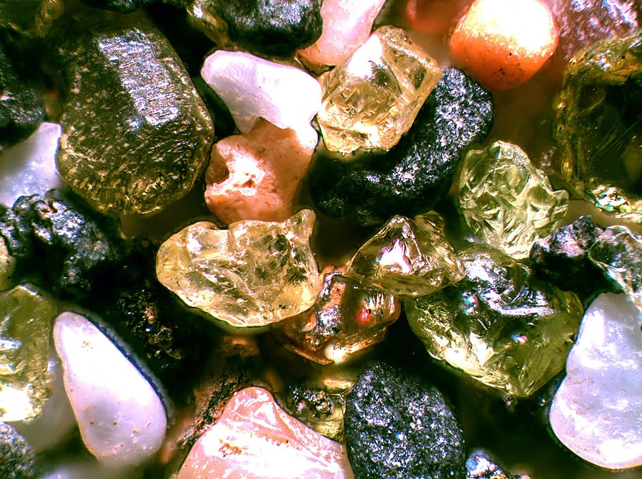 sand, beach, hawaii, microscope, green, full frame, solid, rock HD wallpaper