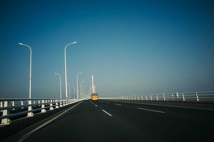 grass, ground, empty, transportation, road, highway, mode of transportation HD wallpaper