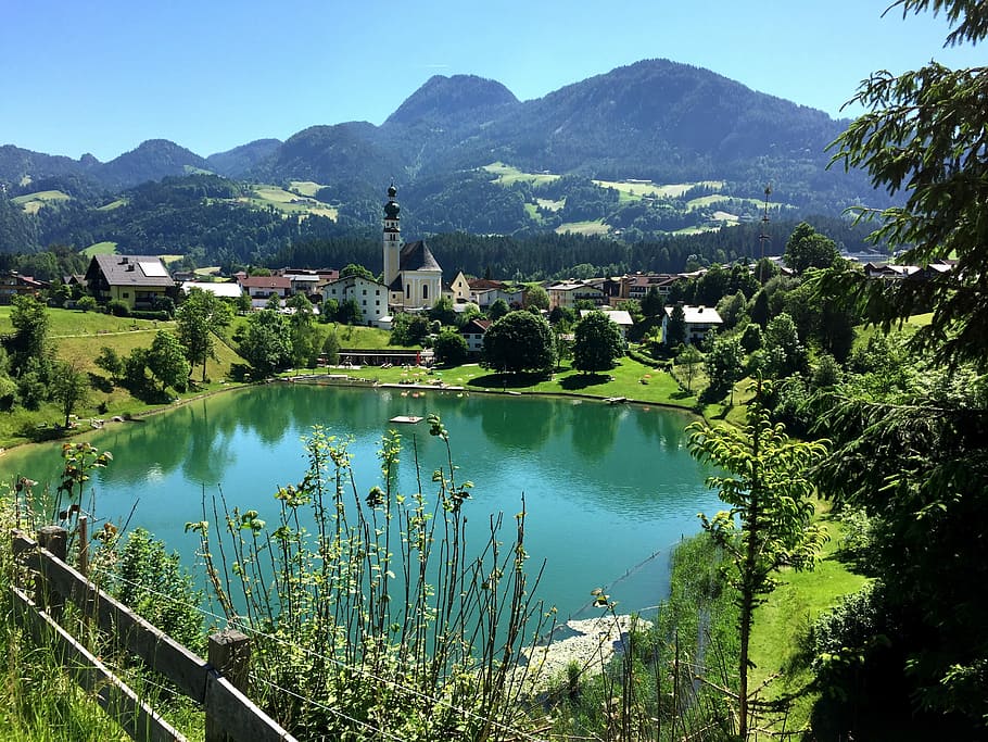 reith, alpbach valley, tyrol, kufstein country, reither lake