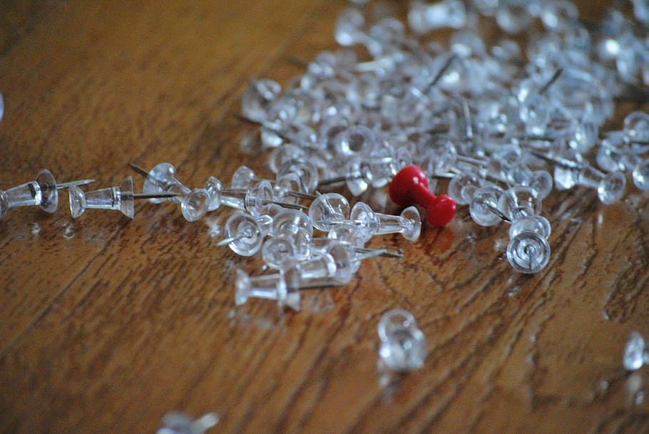Thumbtacks, White, Paper, Business, red, office, blank, note HD wallpaper