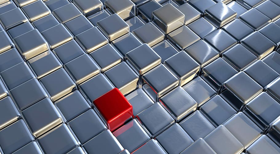 untitled, cubes, geometry, abstract, glow, objects, background HD wallpaper