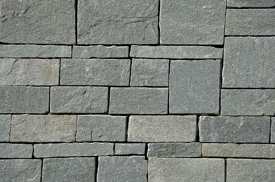 gray concrete bricks, Texture, Masonry, Bulwark, Wall, Stones