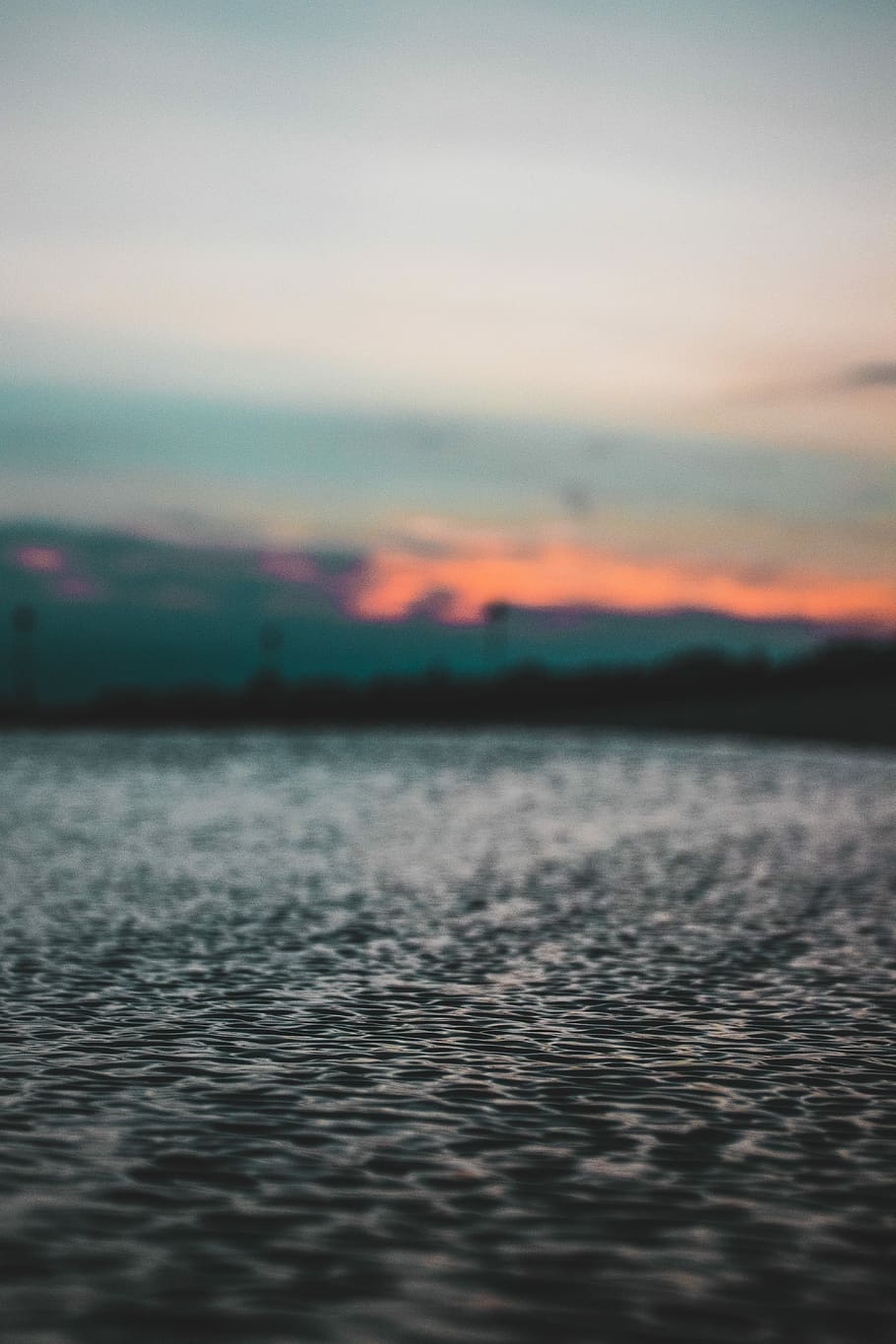 body of water during golden hour, selective focus photography of water HD wallpaper