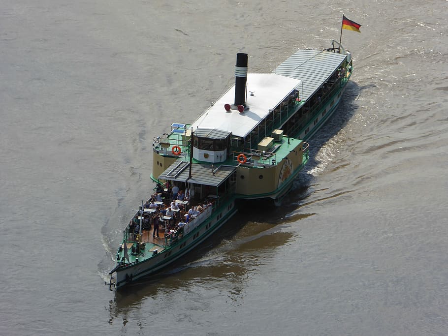 Steamboat, Steamer, Ship, Elbe, Pirna, pd pirna, steam navigation HD wallpaper
