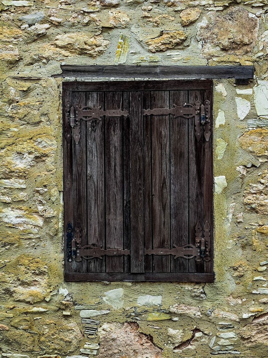 window, wooden, old, wall, architecture, traditional, pentakomo, HD wallpaper