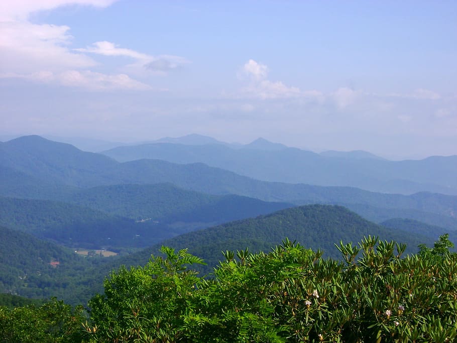 Blue Ridge, Mountains, Landscape, nature, scenics, tree, beauty in nature HD wallpaper