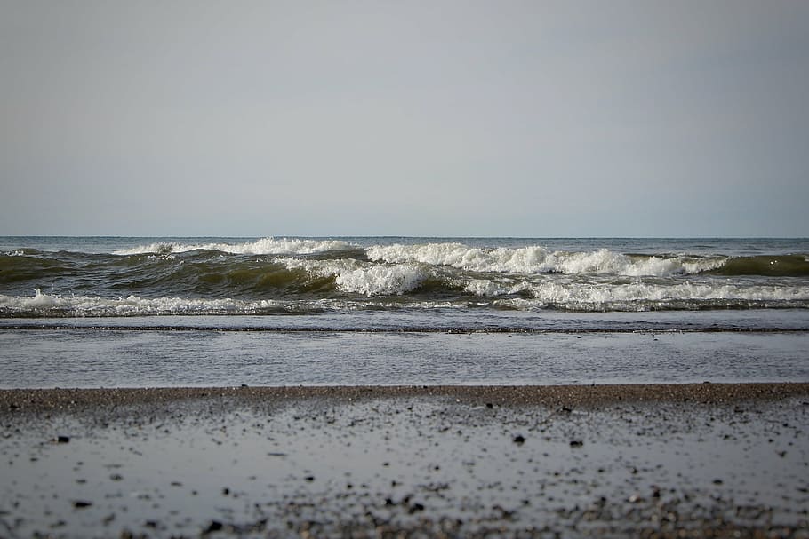 natural, sea, beach, wave, landscape, nature, sand, coastline HD wallpaper
