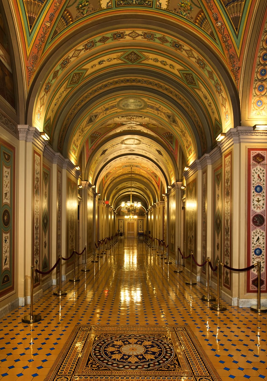 empty building and barricade, washington dc, capitol buildings HD wallpaper